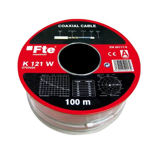 [21030] FTE K121W Coaxial Cable 5.0mm 100m