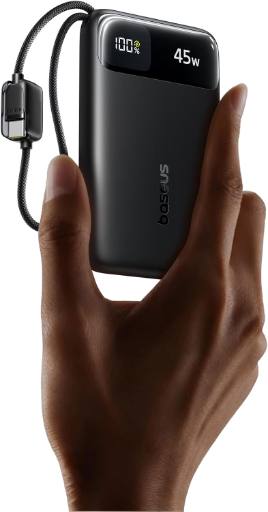 [29915] Baseus Powerbank 45W 10000mAh + Display EnerFill FC11 Black