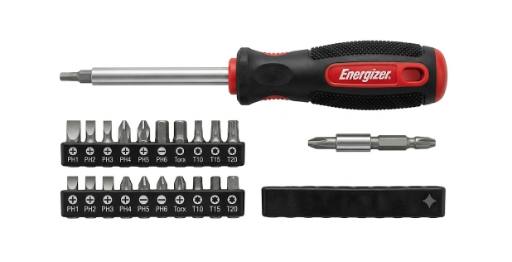 [30606] Energizer Power Tool Manual Screwdriver Set With 18 Bits