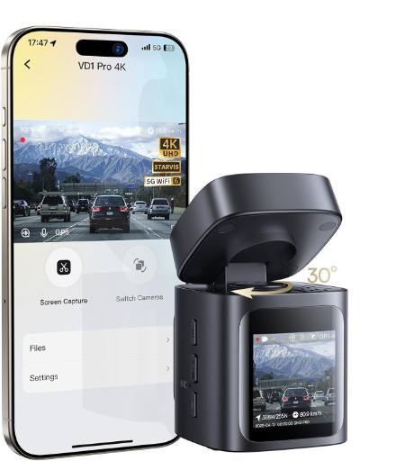 [29906] Baseus Car Dashcam Front 4K PrimeTrip VD1 Pro Black