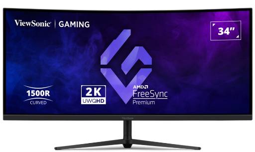 [29903] Viewsonic Monitor Gaming VX 34'' 2K VA Curved 180hz HDR10 VX3418C-2K