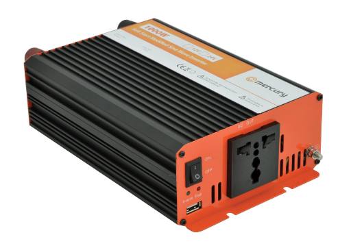 Mercury IMS1000-12 12VDC 1000W Inverter + USB 652.006UK