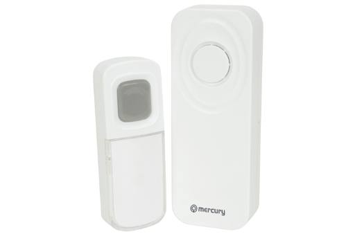 [19327] Mercury Wireless W/Proof Doorbell with Portable Chime 350.295UK