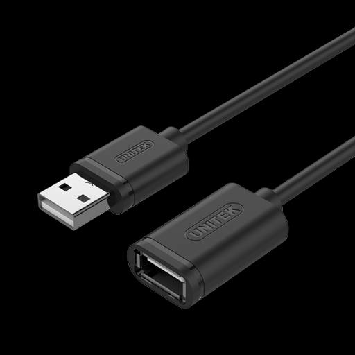 [19193] Unitek Y-C450GBK USB2.0 USB-A Male to USB-A Female Extension Cable 2m