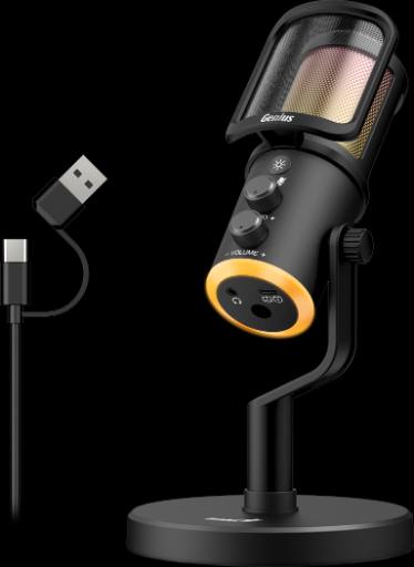 Genius PC Microphone Streaming USB-A+C RGB/Echo/Mute MIC-S400U