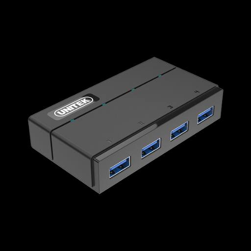 Unitek Y-HB03001 USB3.0 4-Port Hub Incl 12VA2A Power Adaptor