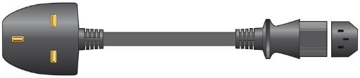 [16713] Mercury IEC Lead 2.0m Bag 114.007UK