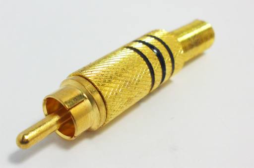 DigitMX DMX-RCAB RCA Plug Gold Black