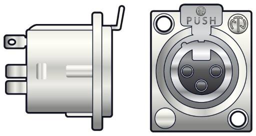 [14112] Neutrik NC3FD-LX XLR Socket PCB 761.660UK
