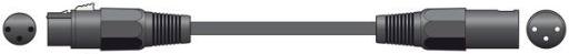 Chord Classic XLR M-F 1.5m Black 190.090UK