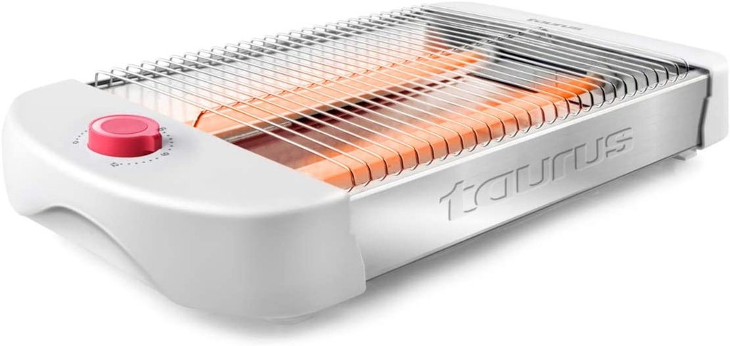 TAURUS TOASTER ASTREA, 600W, FLAT TOASTER, QUARTZ HEATING ELEMENTS, 12 TOASTING LEVELS