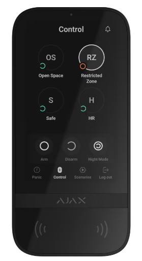 AJAX BASELINE Keypad Touchscreen Black