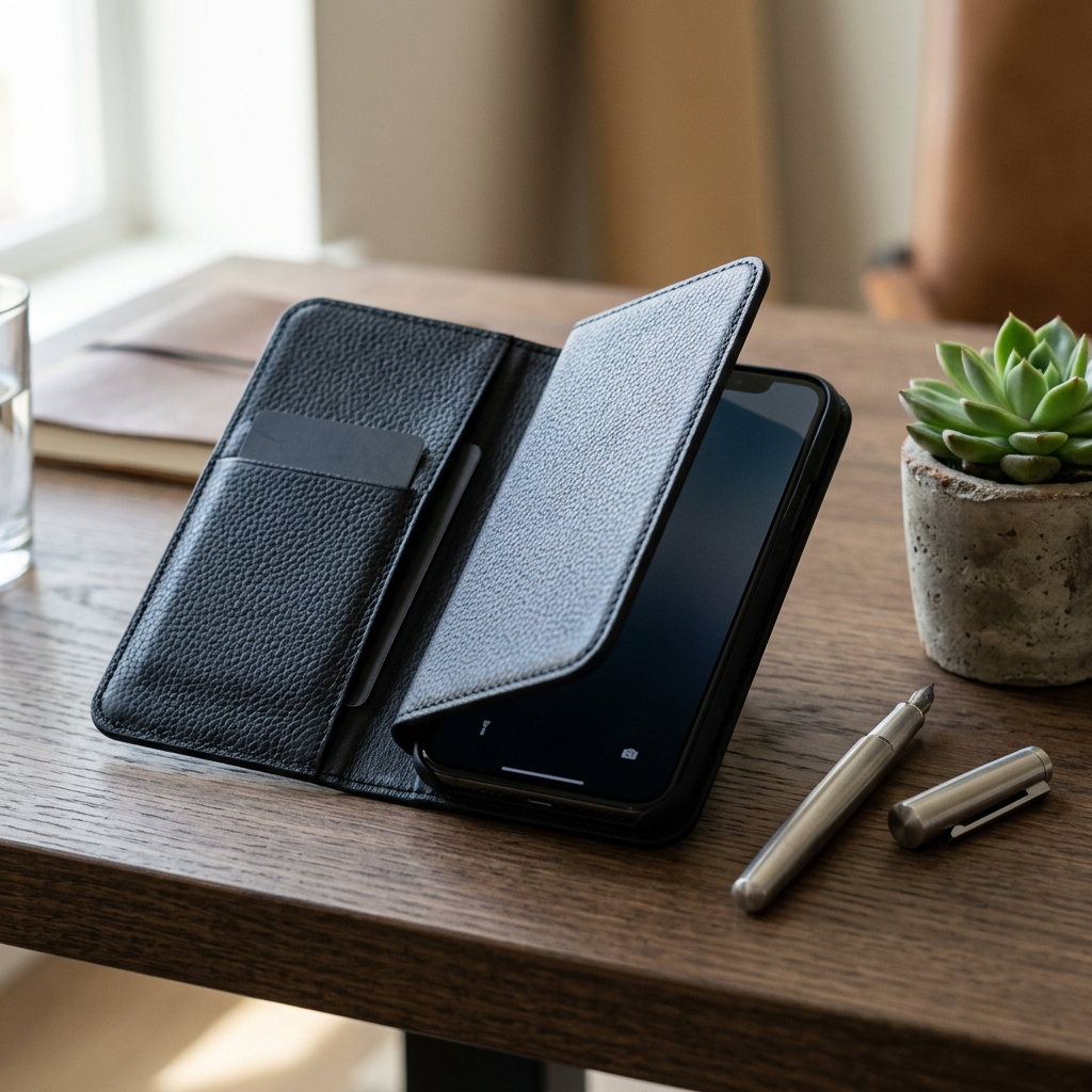[MRX22ZM/A] Apple Leather Folio Black for iPhone XS Max
