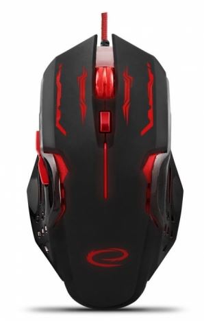 [EGM403R] Esperanza Mouse Wired For Gamers 6D Opt. USB MX403 Apache Red/black