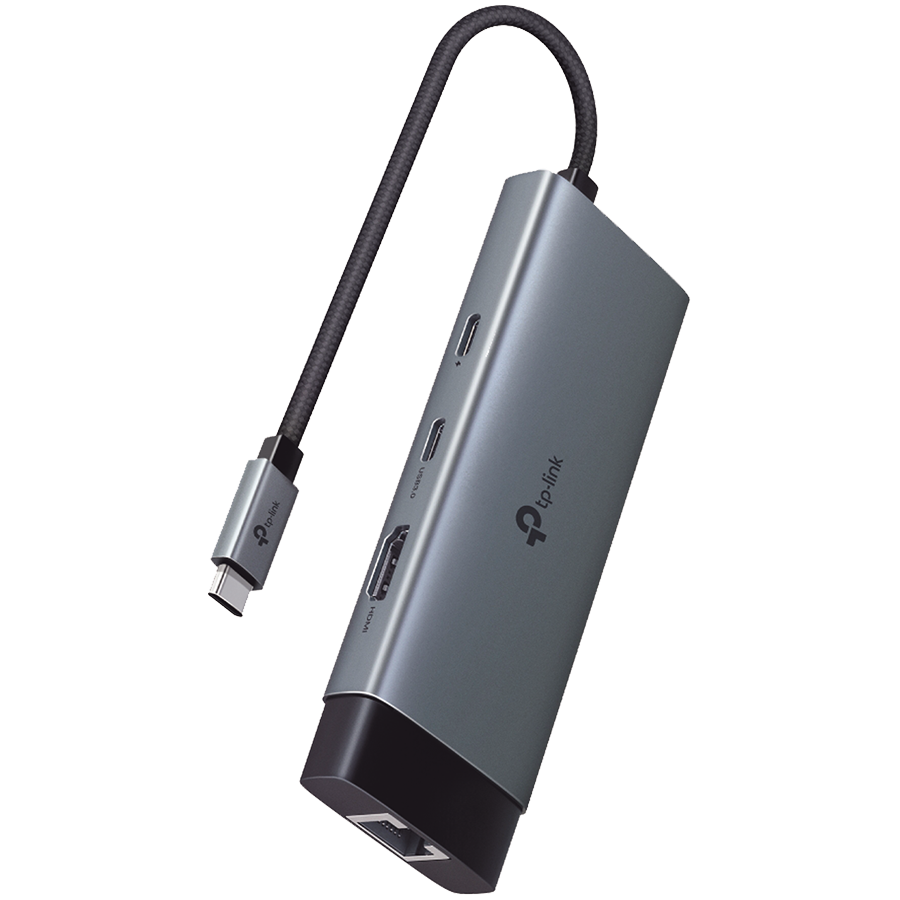 [UH6120C] TP-Link Hub 6-PORT, USB-C, Speeds Of Up To 5GBPS, 10 Times Faster Than Standard USB 2.0, Black