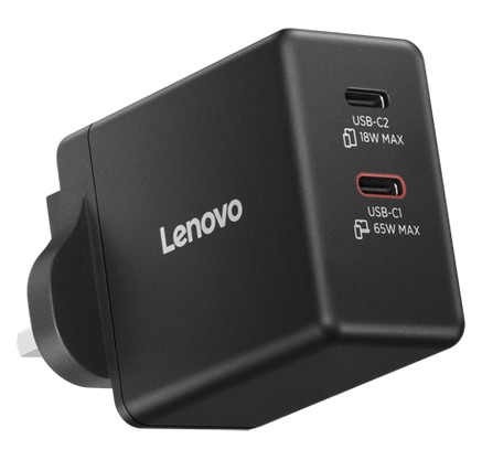 [40AW065BUK] Lenovo Dual USB-C 65W Gan Charger