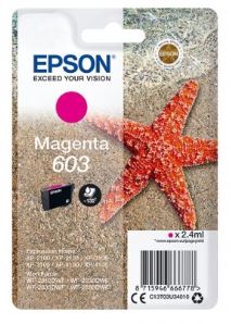 [C13T03U34010] EPSON INK CARTRIDGE MAGENTA 603, 1 x 2.4 ml, FOR WF-2850, WF-2870, XP-2100, XP-2150, XP-3100, XP-3150 130 PAGES