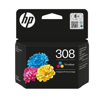 [7FP20UE] HP INK CARTRIDGE COLOR, HP 308, FOR PRINTERS 6130e, 6132e, 6110e, 6120e, 6122e, 6520e, 6532e, 6530e - 120 PAGES