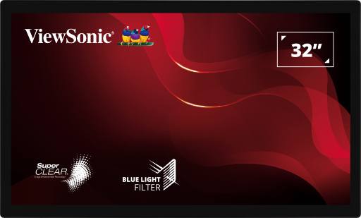 [29766] ViewSonic Monitor Touch 32'' Open Frame IP65 with 24/7 Operation HDMI/DP TD3207