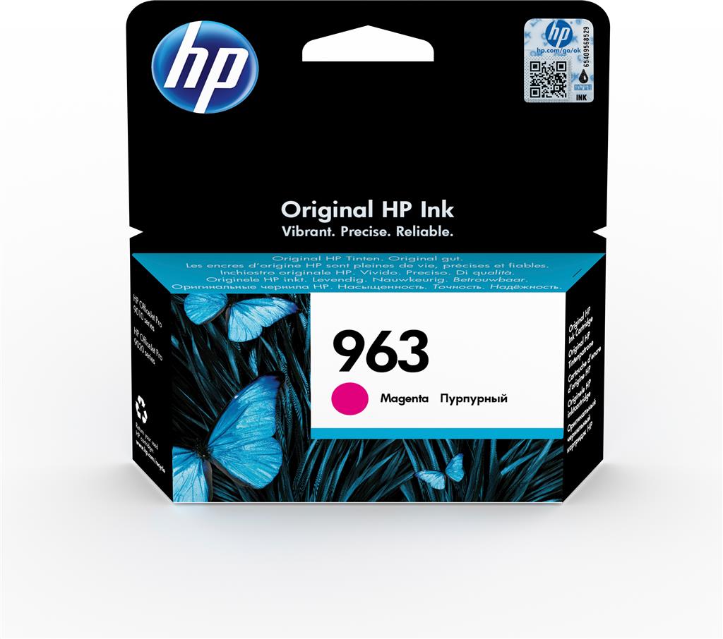 HP INK CARTRIDGE MAGENTA, HP 963, FOR PRINTERS OFFICEJET 9010, 9013, 9020, 9023, 9010e, 9012e, 9022e - 700 PAGES