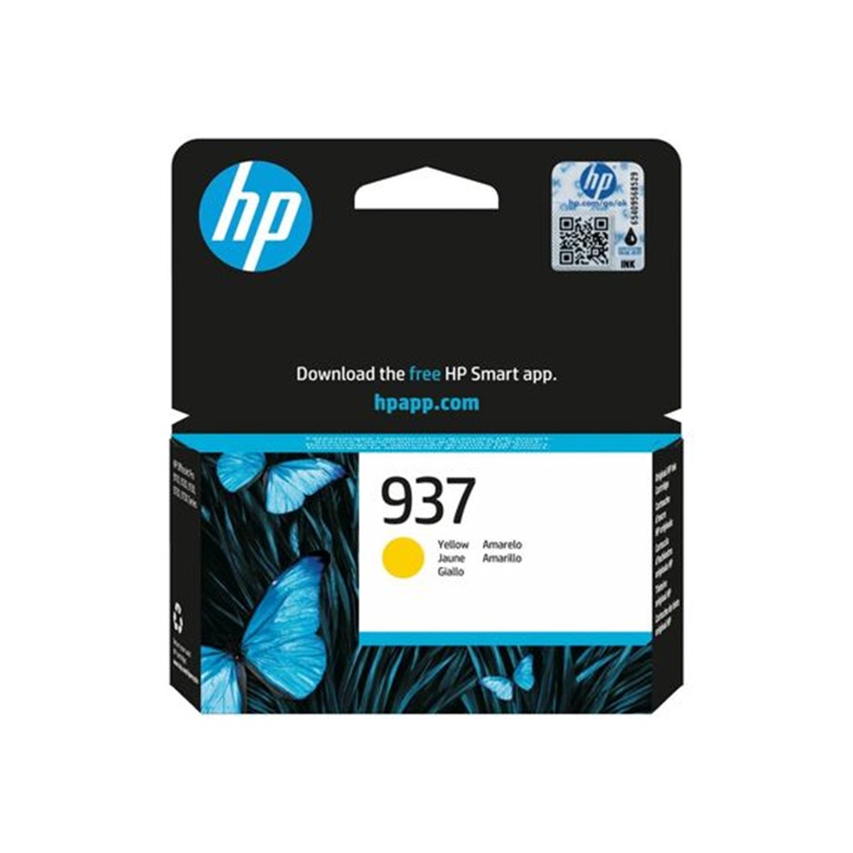 HP937 Yellow Ink Cartridge - (4S6W4NE) 800 pages