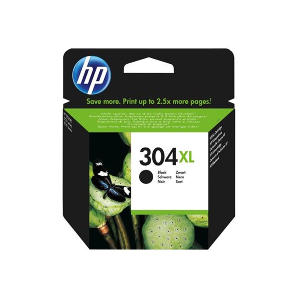 [N9K08AE] HP304XL BLACK INK HPDJ2620/2630/2632/3720/3730 N9K08AE