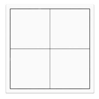 HDL Panel TILE SERIES Ivory White 4 Button V2.1