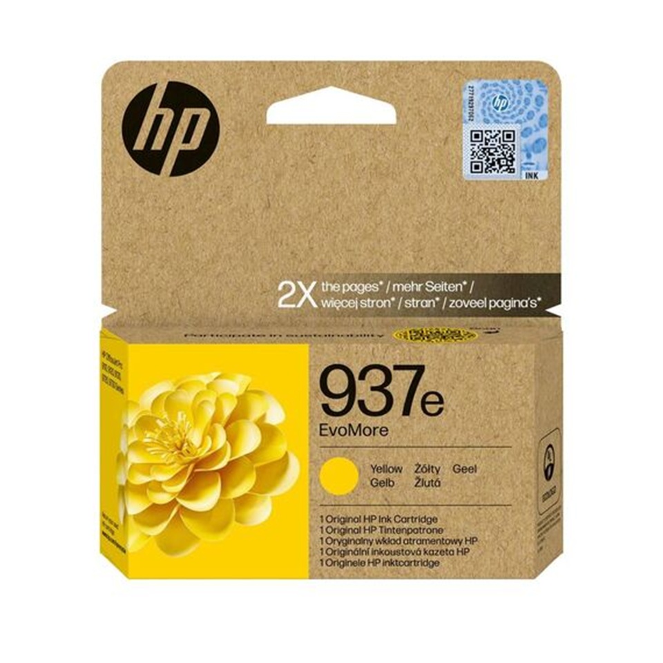 [4S6W8NE] HP937E High Capacity Yellow Ink Cartridge - (4S6W8NE) 1,650 pages
