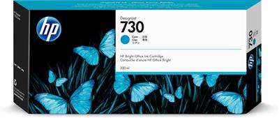 HP INK CARTRIDGE CYAN, HP 730, 300ML, FOR DESIGNJETS T1600, T1700, T2600 SERIES