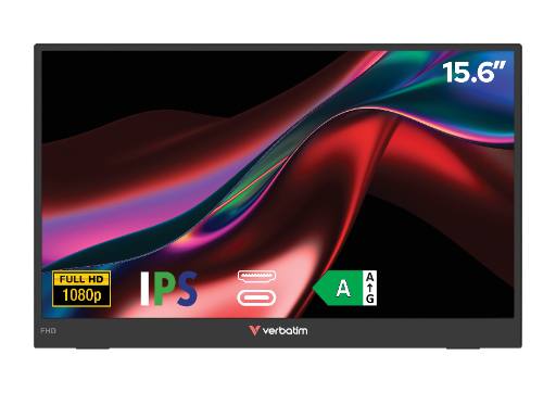 [30589] Verbatim Monitor Portable 15.6" Full-HD USB-C LIGHT Series