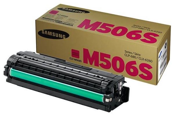 HP SAMSUNG TONER MAGENTA, CLT-M506S, FOR PRINTERS CLP-680ND, CLX-6260 SERIES - 3.500 PAGES