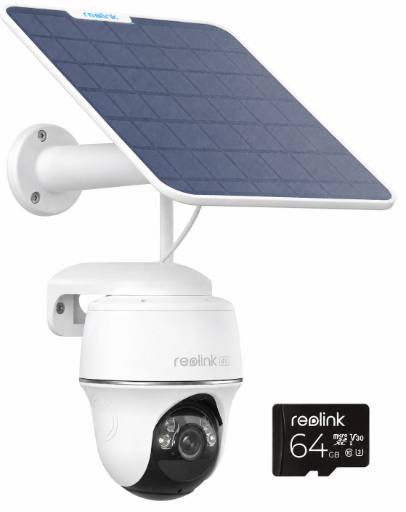 [29708] Reolink BP Outdoor Battery Camera 4K PTZ ARGUS PT Dual Ultra (B440) + 6W Panel + 64GB Micro SD (Hard Bundle)