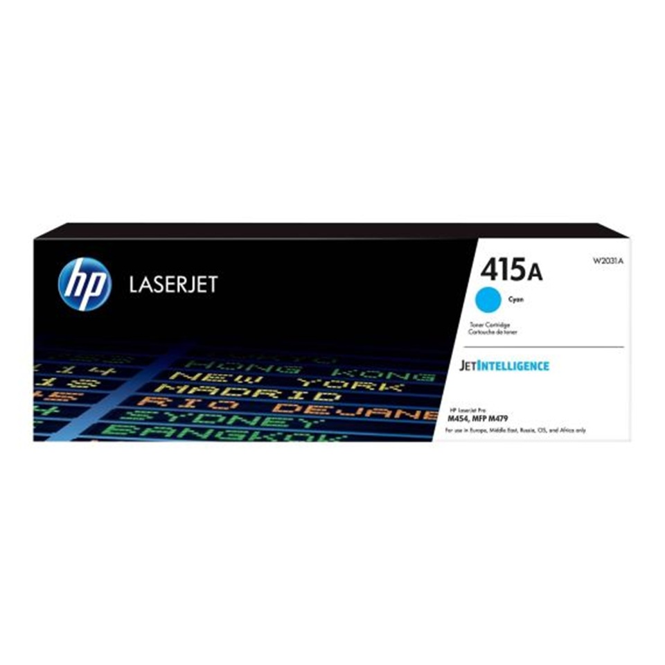 [W2031A] Cyan HP415A LaserJet Toner Cartridge - (W2031A) M454/MFPM479 -2100pages