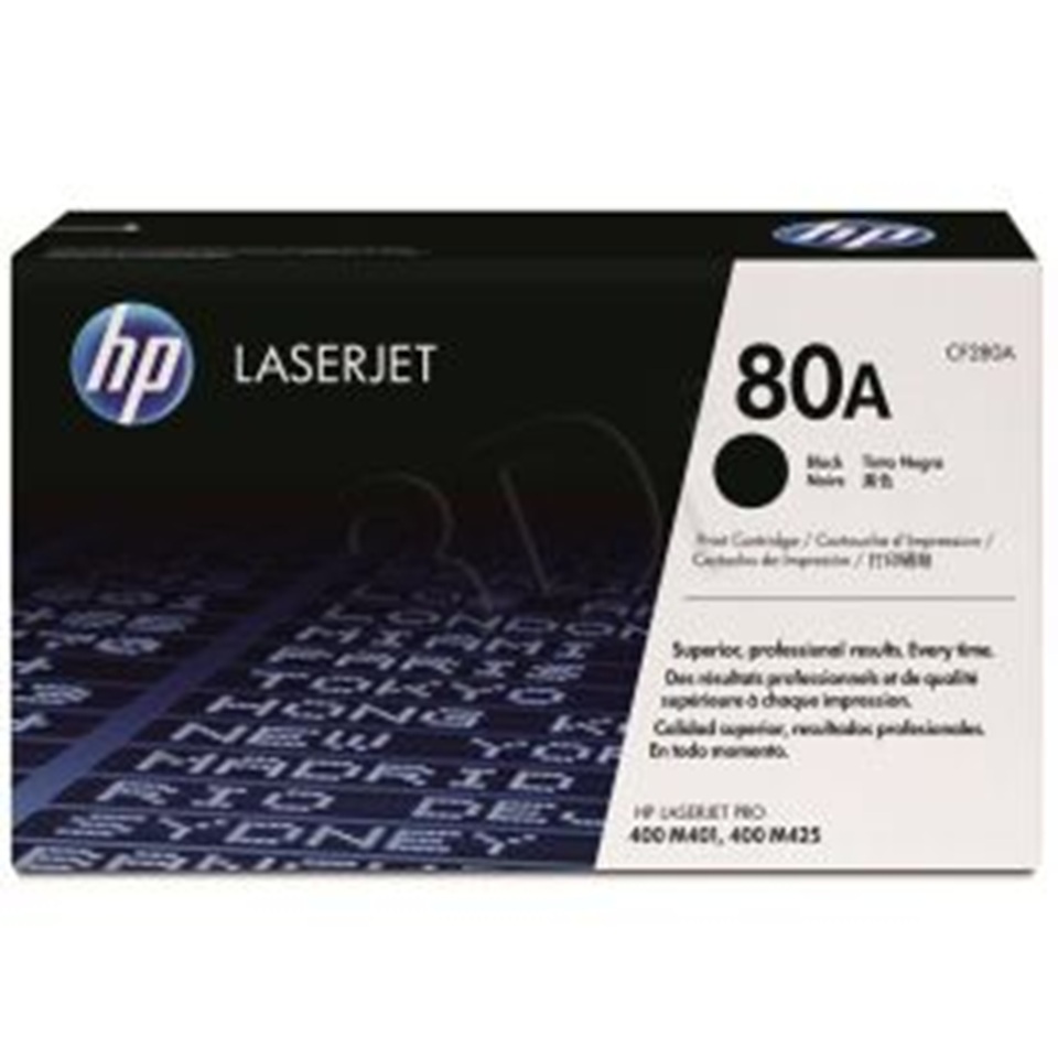 CF280A HP80A BLACK TONER 2700P  LJ HP LaserJet Pro 400/M401dn/425dn/M401