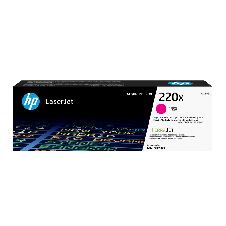 W2203X HP220X MAGENTA Toner, M4202/M4302 (7500)