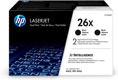 HP TONER BLACK, HP 26X, FOR MONOCHROME LASERJET  M402 SERIES, M402N, M402DN, M426 SERIES - 9.000 PAGES EACH