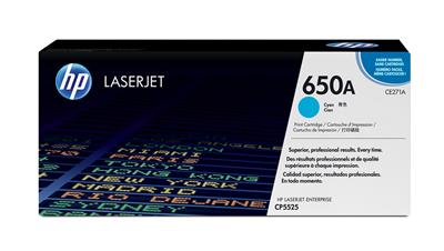 HP TONER CYAN, HP 650A, FOR PRINTERS COLOR LASERJET CP5520, CP5525, M750 SERIES - 15.000 PAGES