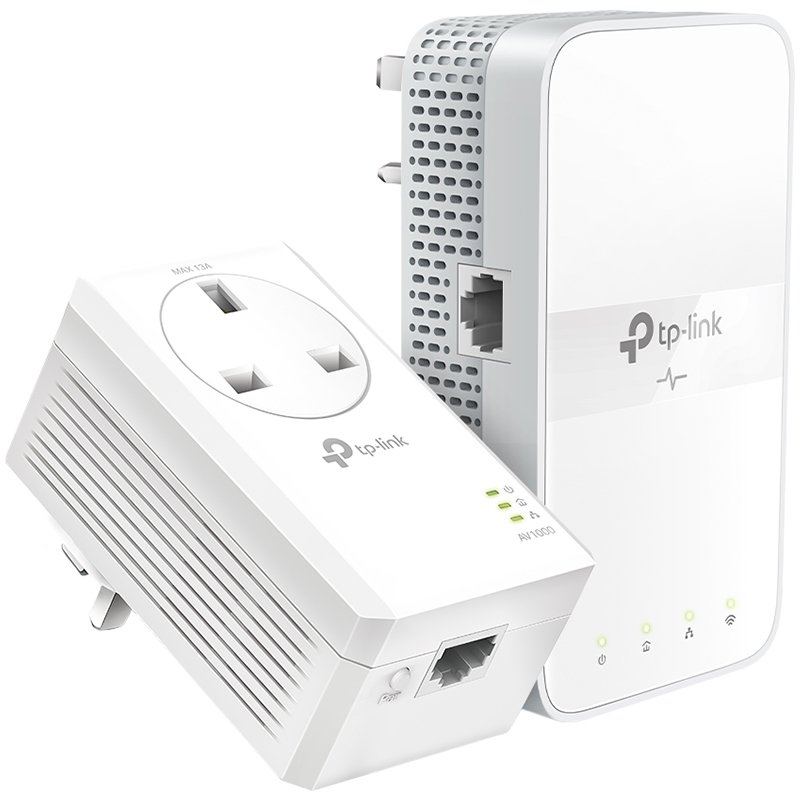 TP-LINK POWERLINE AC1200, AV1000, WI-FI KIT, 1 X GIGABIT LAN PORT, ONE-TOUCH WI-FI CONFIGURATION, WPA-PSK / WPA2-PSK, WEP ENCΡΥPTIONS, UK PLUG