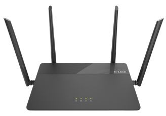DLINK ROUTER WIRELESS AC1900 DUAL BAND, MU-MIMO, GIGABIT WAN, 4X GIGABIT LAN, 4 HIGH GAIN ANTENNAS  3x3 MU-MIMO, GUEST ZONE UK/EU Plug