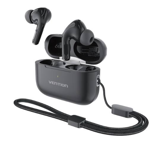 [29650] Vention Earphones BT TWS InEar ANC +Wireless Charging Echo Lite E11 Pro Black NBVB0-Pro