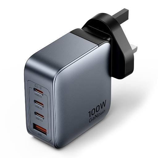 Vention Charger Wall GaN 100W 3xUSBC 1xUSBA Grey FETH0-UK