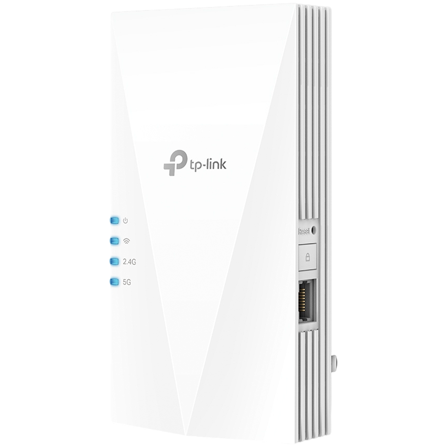 TP-LINK WIRELESS RANGE EXTENDER AX3000, DUAL BAND, 1 X GIGABIT LAN PORT, 2 X INTERNAL ANTENNAS, ONEMESH, AP MODE, WPA/WPA2, WHITE, UK PLUG