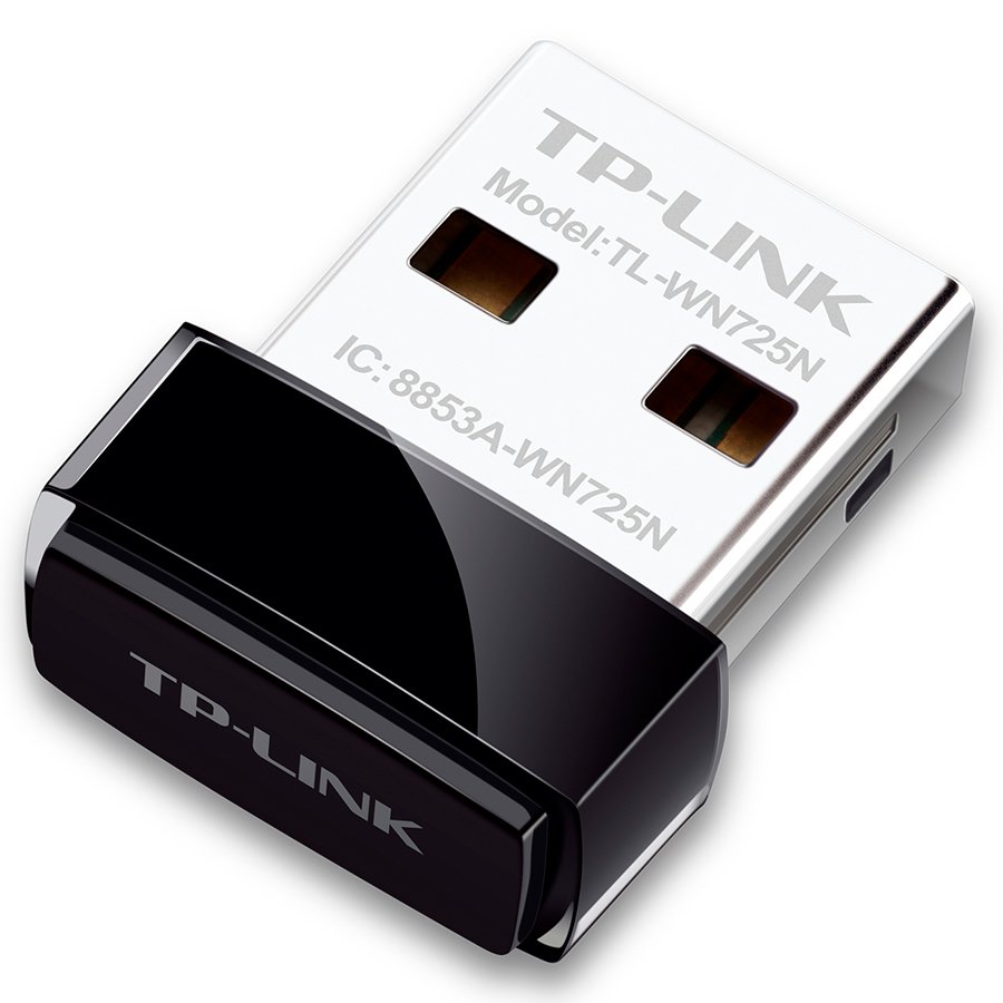TP-LINK WIRELESS ADAPTER, N150, USB 2.0, NANO, SUPPORT 64/128 bit WEP, WPA-PSK/WPA2-PSK, BLACK