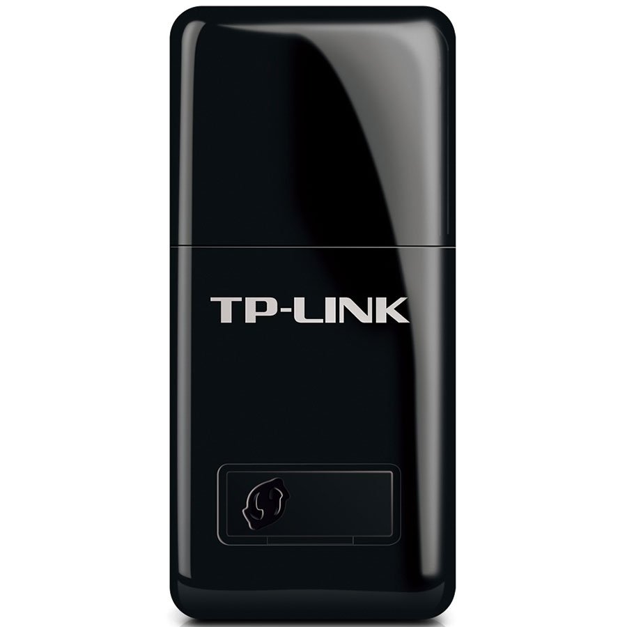 TP-LINK WIRELESS ADAPTER, N300, USB 2.0, MINI, WPS BUTTON, SUPPORT 64/128 bit WEP, WPA-PSK/WPA2-PSK, BLACK