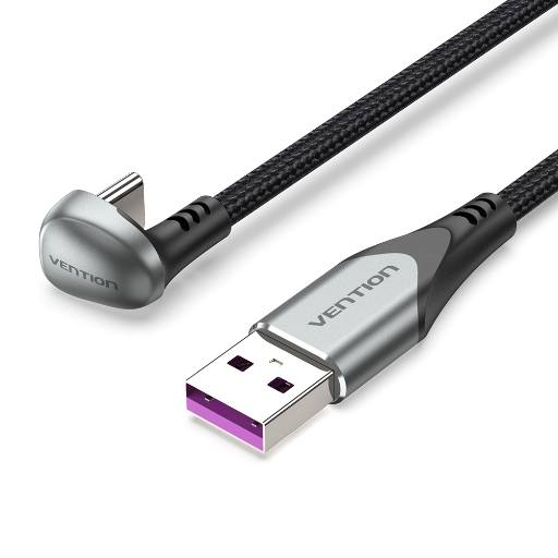 [29634] Vention Cable USB-A 2.0 to USB-C U-Shaped 5A Braided 1.5m COHHG