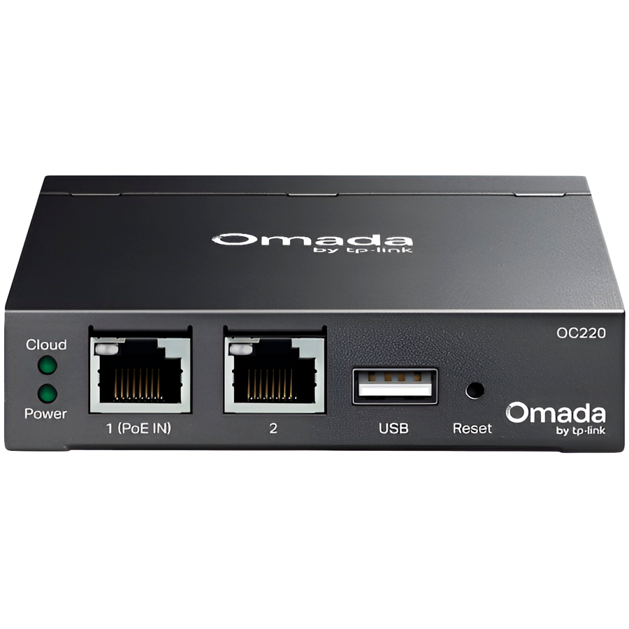 TP-LINK OMADA CLOUD CONTROLLER, CENTRALIZED MANAGEMENT, MARVELL, 2 FAST ETHERNET PORT, 1 USB 2.0 PORT, 1 MIRCO-USB PORT, POWERED BY 802.3AF POE OR MICRO-USB POWER ADAPTER, DESKTOP STEEL CASE