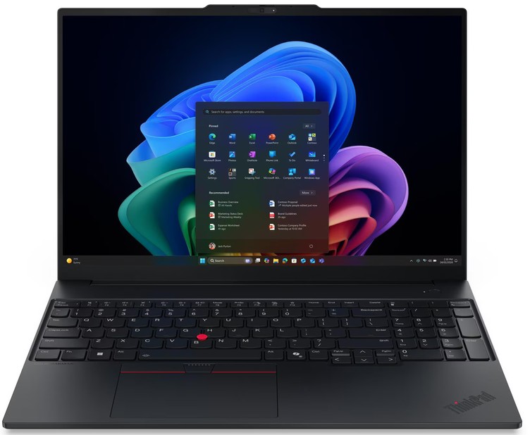 [21YC007VVU] Lenovo Notebook ThinkPad E16 G4 - Intel Core Ultra 5 325, 16GB RAM, 512GB SSD, Intel Graphics, 16" WUXGA, FreeDOS