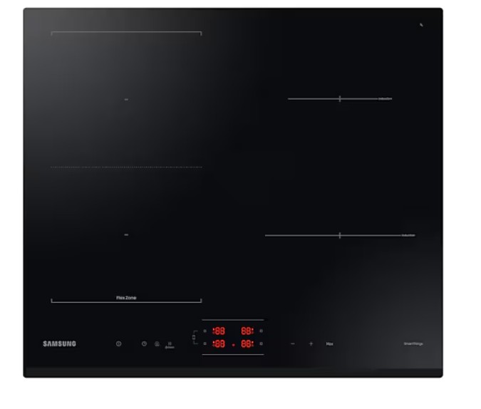 [NZ64B5045GK/U2] SAMSUNG HOB INDUCTION, BUILT IN, 4 HEATING ELEMENTS, 220-240V, 50/60 HZ, TOUCH KEYS, WIFI, SMARTTHINGS, 590X48X520mm