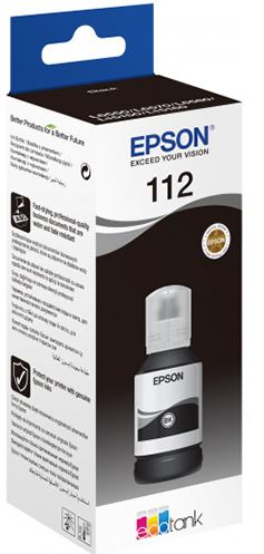 [C13T06C14A] EPSON INK BOTTLE BLACK 112, 1 x 127.0 ml, 7, 5K PAGES, FOR ITS L6550, L6570, L6580, L15150, L15160, M15140, L11160, L6490, L6460, L15180
