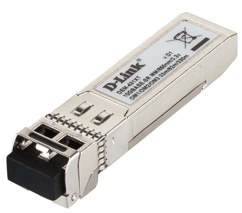 [DEM-431XT] DLINK TRANSCEIVER SFP+ 10GBASE-SR, DUPLEX LC CONNECTOR, MULTIMODE, 550M MAXIMUM DISTANCE